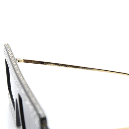 Gucci Acetate Crystal Mask-Frame Sunglasses GG0431S Black 5 of 8
