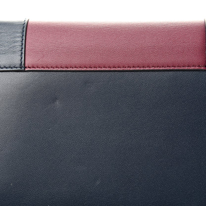 Celine Smooth Lambskin Small Frame Multifunction Wallet Steel Blue Plum 11 of 11