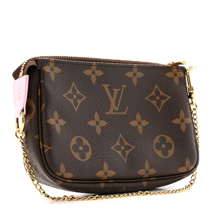 Louis Vuitton Monogram 2021 Christmas Animation Japanese Garden Mini Pochette Accessories Wisteria Pink 3 of 5