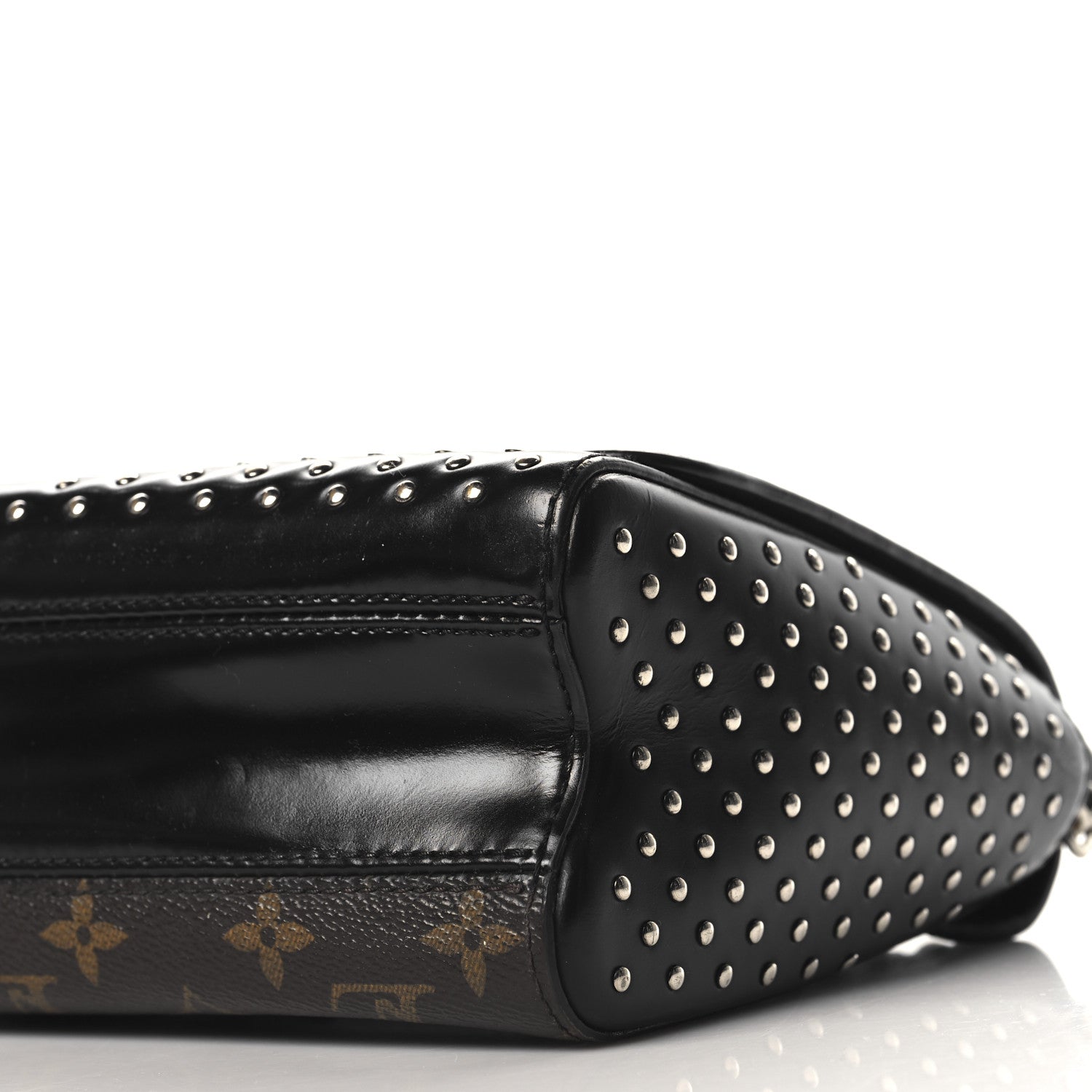 Louis Vuitton Calfskin Monogram Studded Twist Shoulder Bag MM 9 of 9