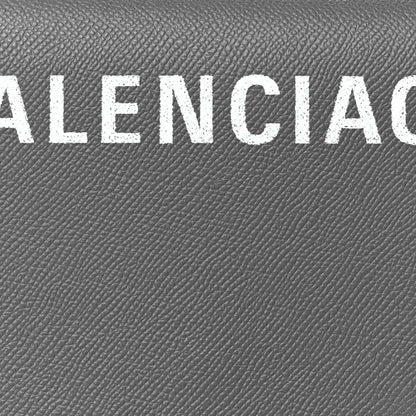 Balenciaga Grained Calfskin Logo Ville Day Bag XS Gris Perle Fonce White 7 of 9