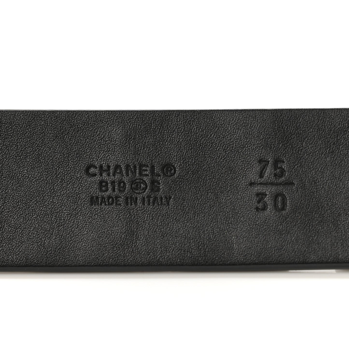 Lambskin Crystal Logo Belt 75 30 Black