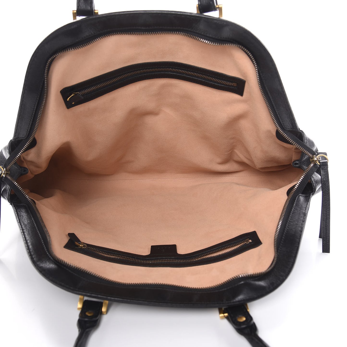 Calfskin Large Re(Belle) Top Handle Bag Black