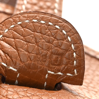 Hermes Taurillon Clemence Evelyne III PM Gold 7 of 9