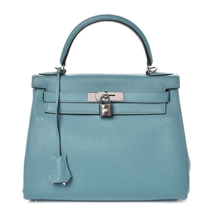 Hermes Taurillon Clemence Kelly Retourne 28 Bleu Saint Cyr 1 of 38
