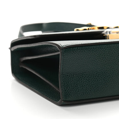 Gucci Grainy Calfskin Small Zumi Shoulder Bag Vintage Green 8 of 9
