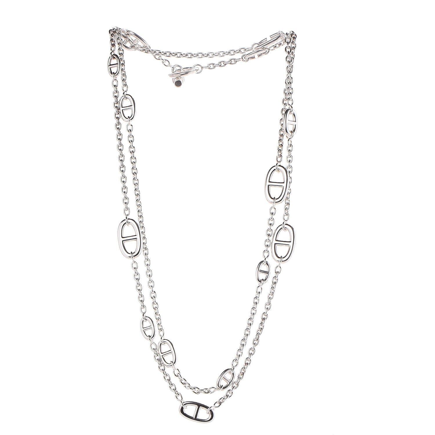 Hermes Sterling Silver Farandole Necklace 120 3 of 5