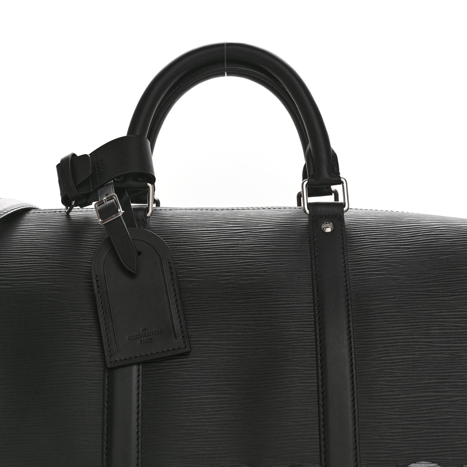 Louis Vuitton X SUPREME Epi Keepall Bandouliere 55 Black 7 of 9