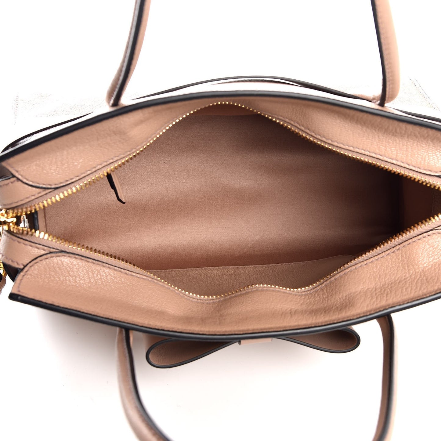 Goatskin Madras Fiocco Bow Top Handle Tote Cammeo