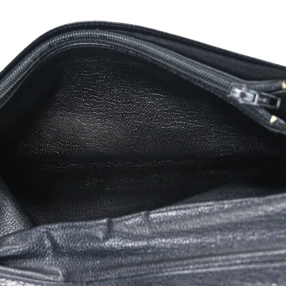 Chanel Goatskin Yen Wallet Black 5 of 8