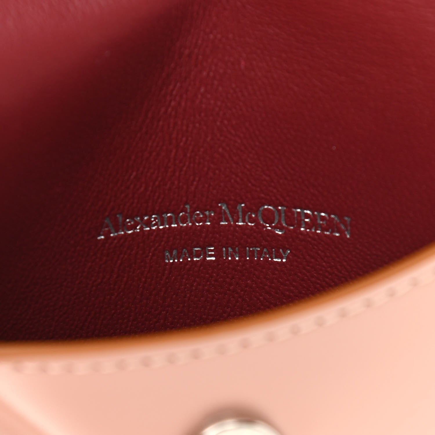 Alexander McQueen Calfskin The Curve Micro Crossbody Pouch Bag Pink 6 of 12