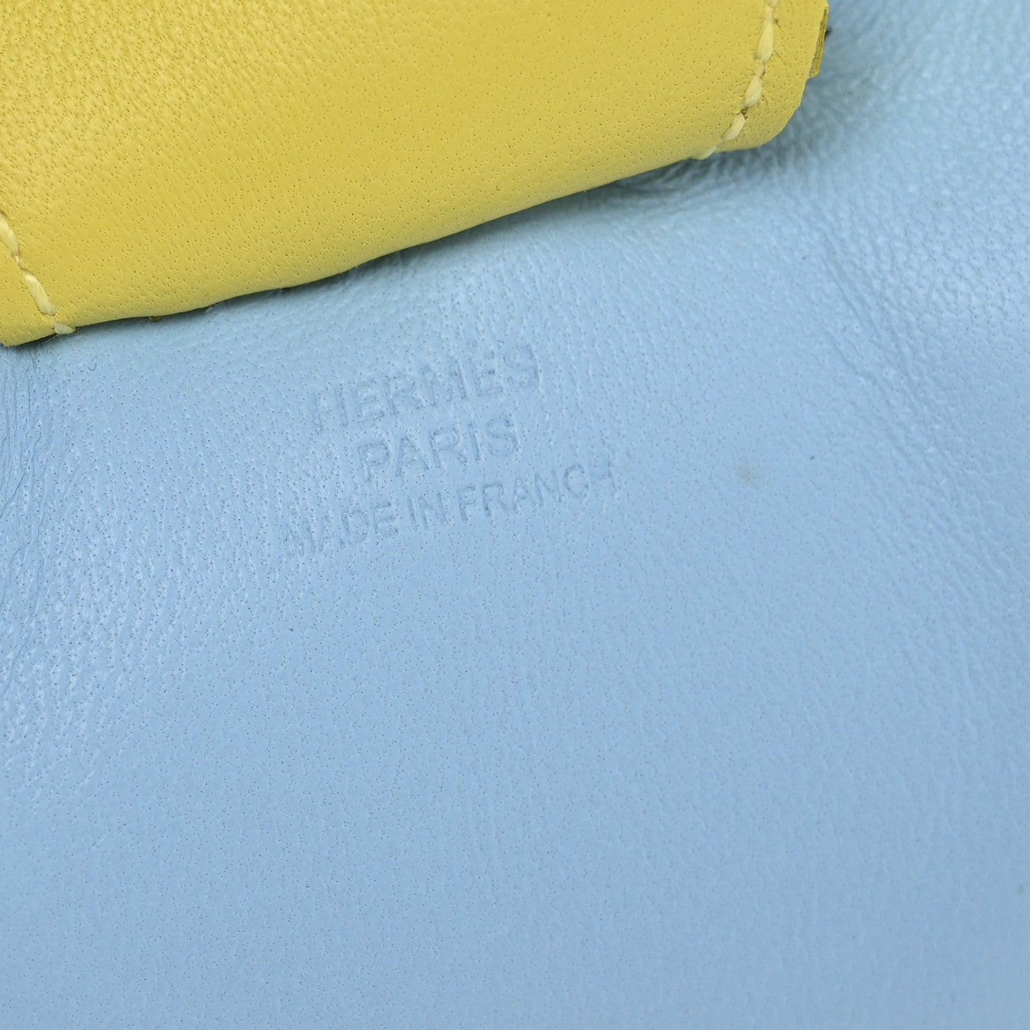 Hermes Milo Lambskin Grigri Rodeo Horse Bag Charm GM Bleu Celeste Lime Malachite 3 of 4