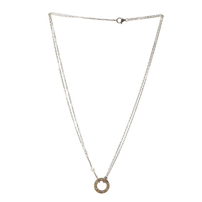 Cartier 18K Yellow Gold 2 Diamond LOVE Necklace 3 of 8