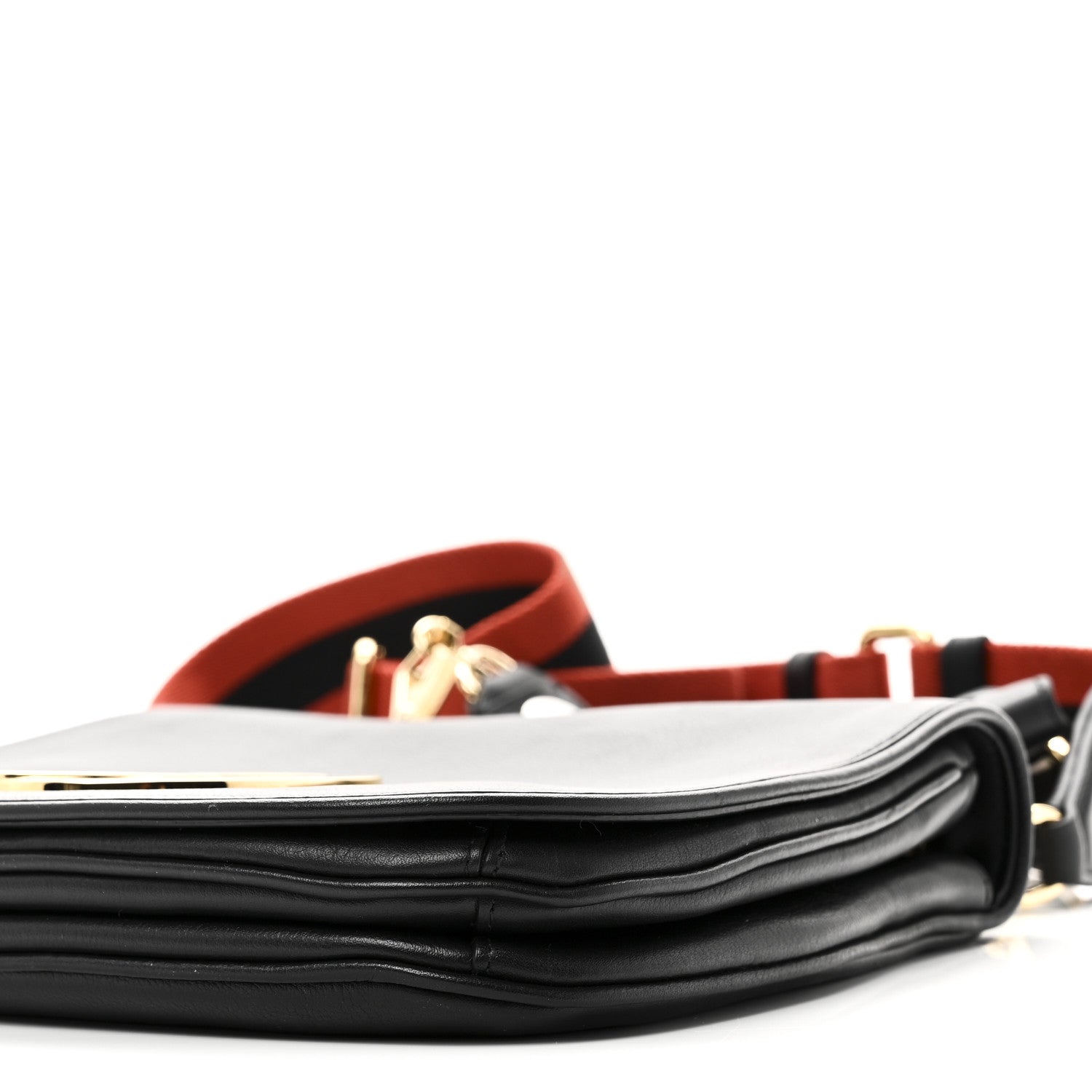 Calfskin Roxy Gucci バッグ GUCCI Blondie 1867308 Black Bag Flap Shoulder Chain バッグ