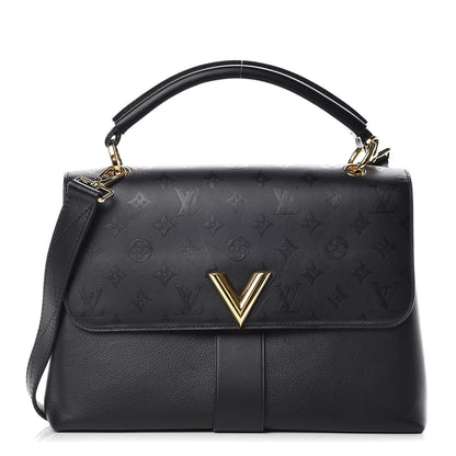 Louis Vuitton Calfskin Monogram Very One Handle Black 1 of 13