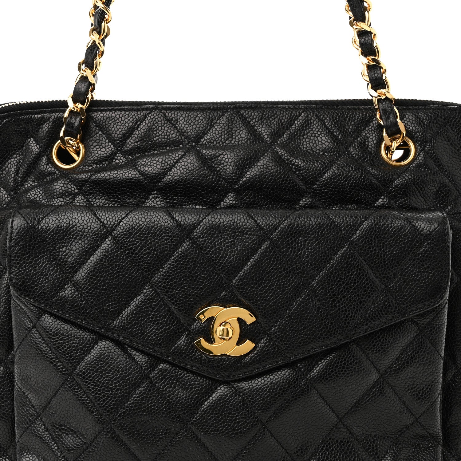 Chanel Caviar Quilted Flap Shoulder Bag Black 8 of 10