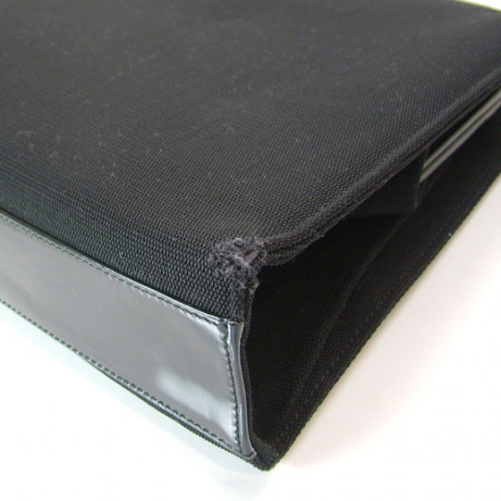 Nylon Leather Tote Black