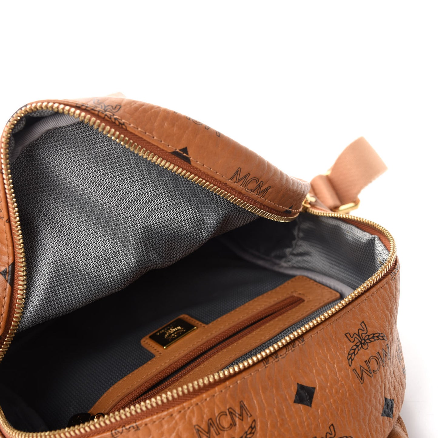 Visetos Side Stud Mini Stark Backpack Cognac
