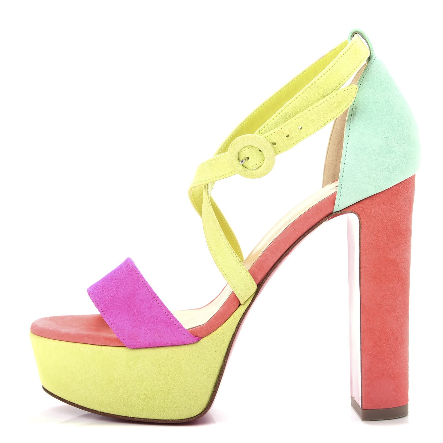 Veau Velours Loubi Bee Alta 130 Sandals 35 Multicolor