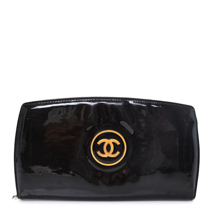Chanel Patent Trousse Maquil Wallet Black 1 of 9