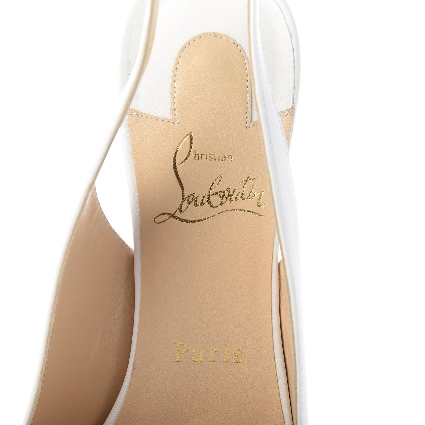 Nappa Clare Sling 80 Pumps 39 White