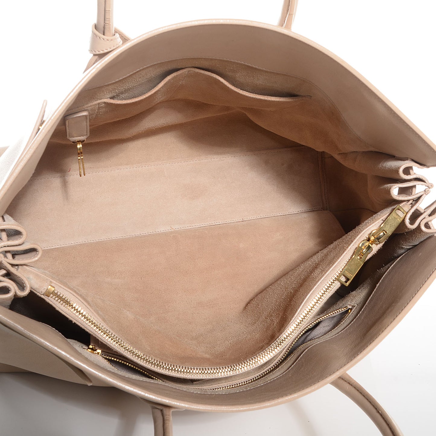 Calfskin Leather Classic Large Sac de Jour Carryall Beige
