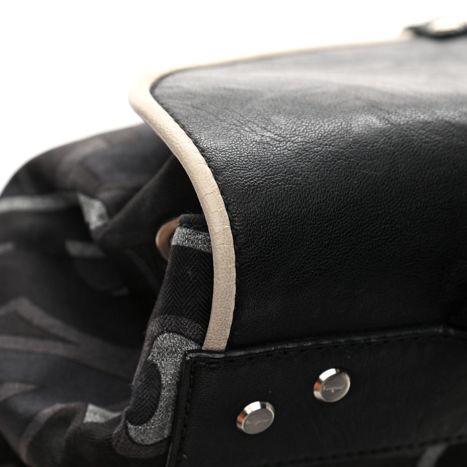 Salvatore Ferragamo Canvas Fusion Backpack Black Multicolor 10 of 11
