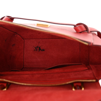 Celine Baby Grained Calfskin Micro Belt Bag Coquelicot 5 of 14