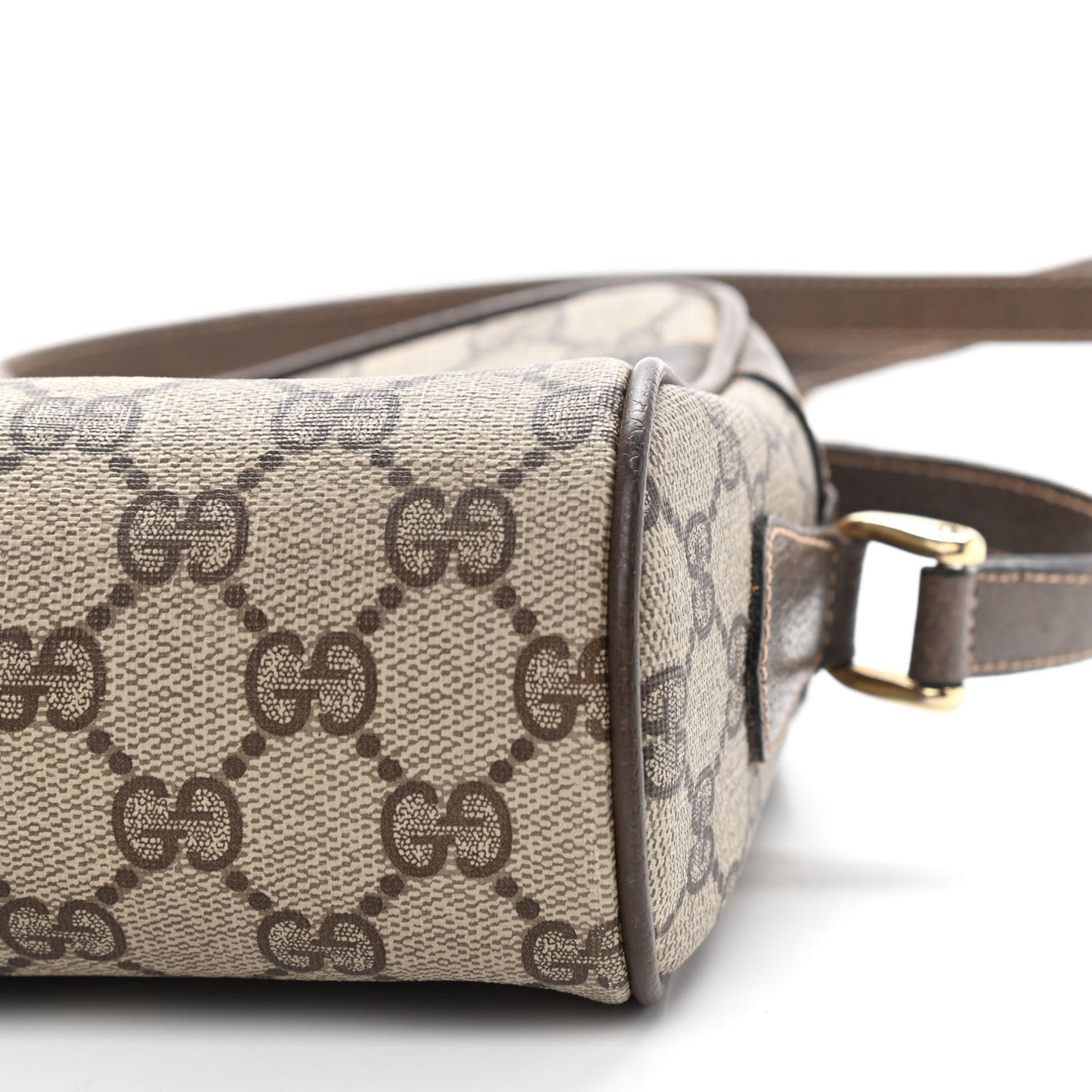GG Supreme Monogram Web Crossbody Bag Brown