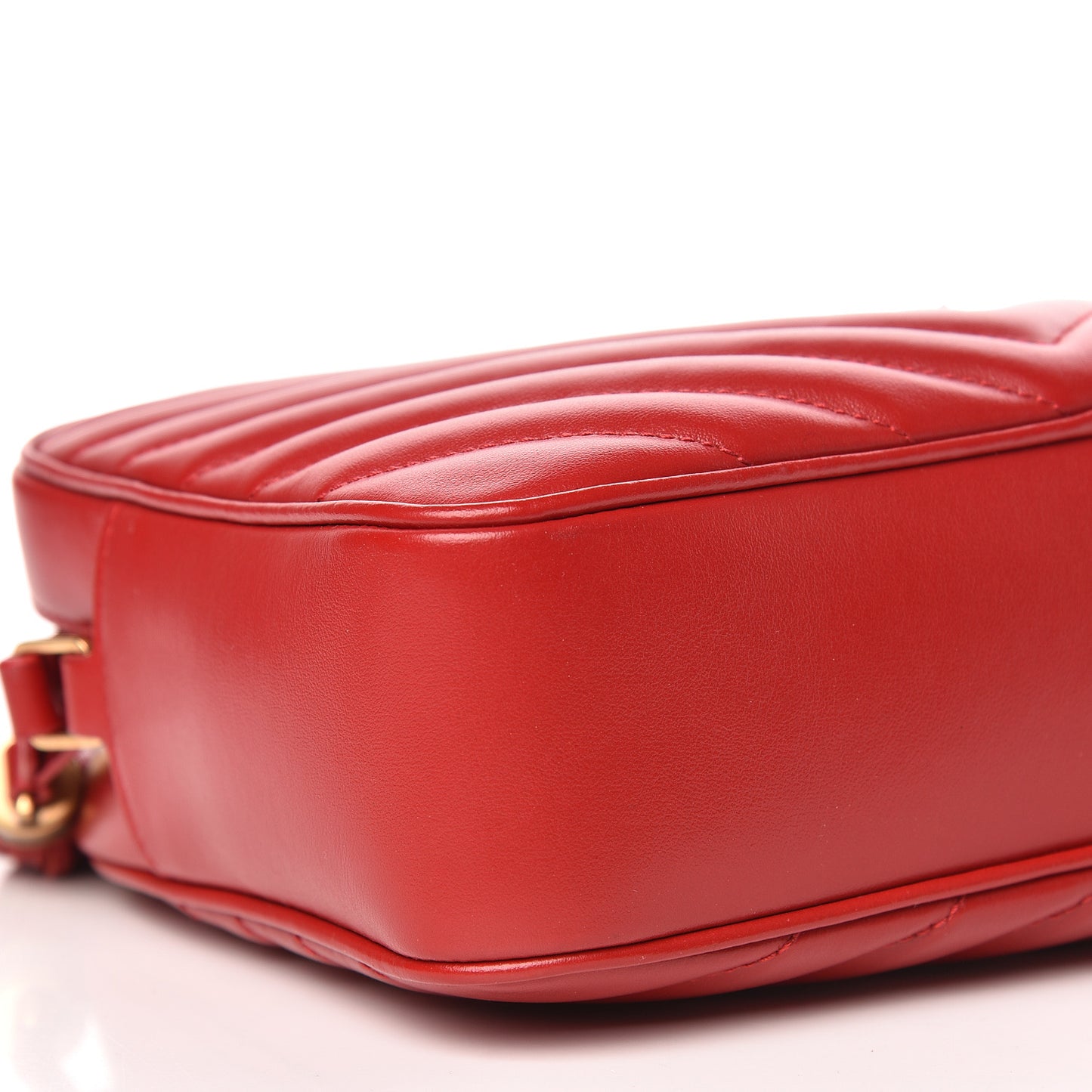 Calfskin Matelasse Monogram Lou Camera Bag Red
