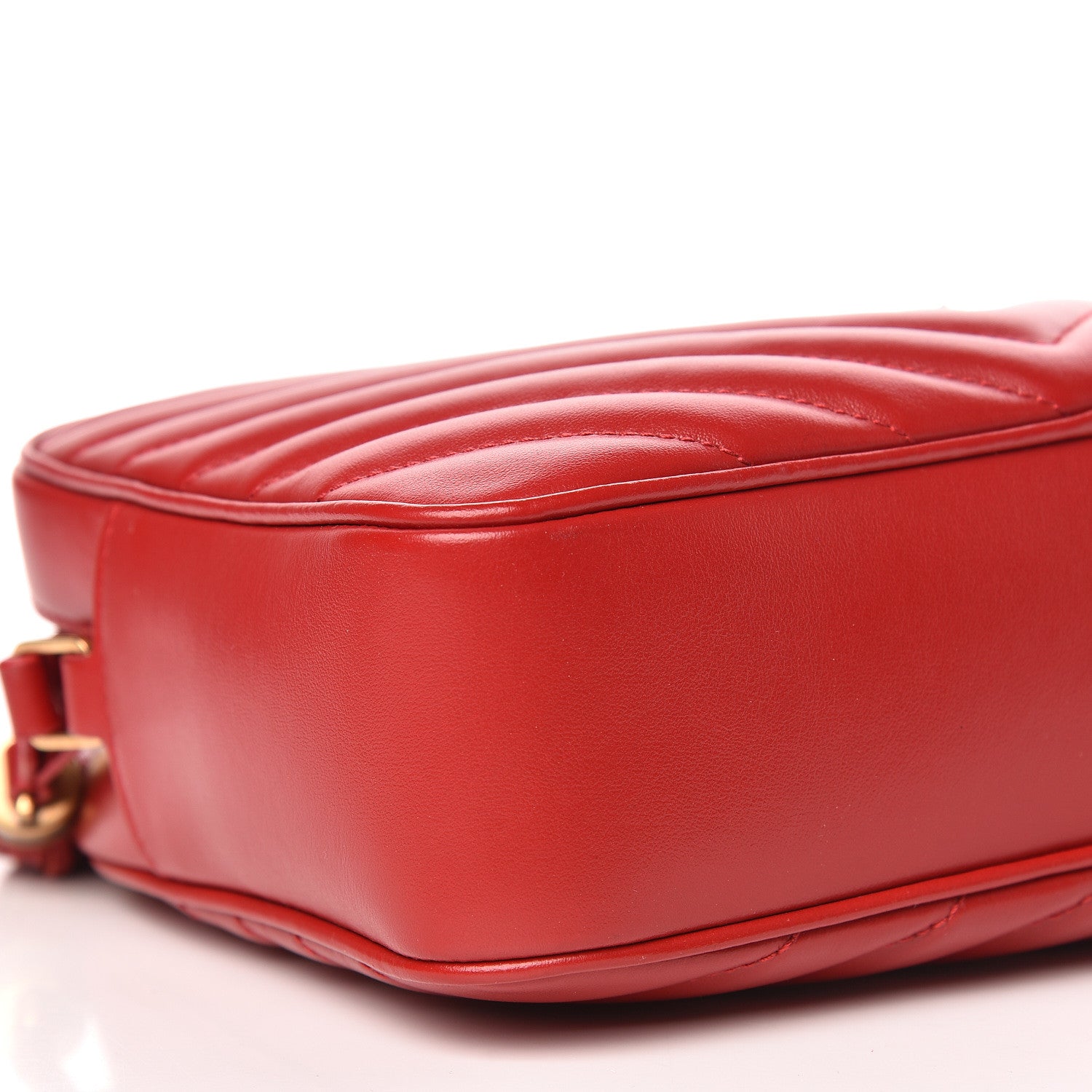 Saint Laurent Calfskin Matelasse Monogram Lou Camera Bag Red 5 of 10