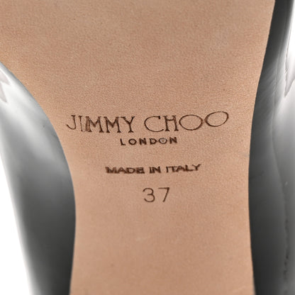 Jimmy Choo Patent Crystal Malva 85 Pumps 37 Black 7 of 7