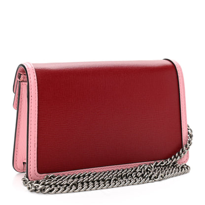 Gucci Azalea Calfskin Enamel Super Mini Dionysus Shoulder Bag New Cherry Red Wild Rose Off White 3 of 9