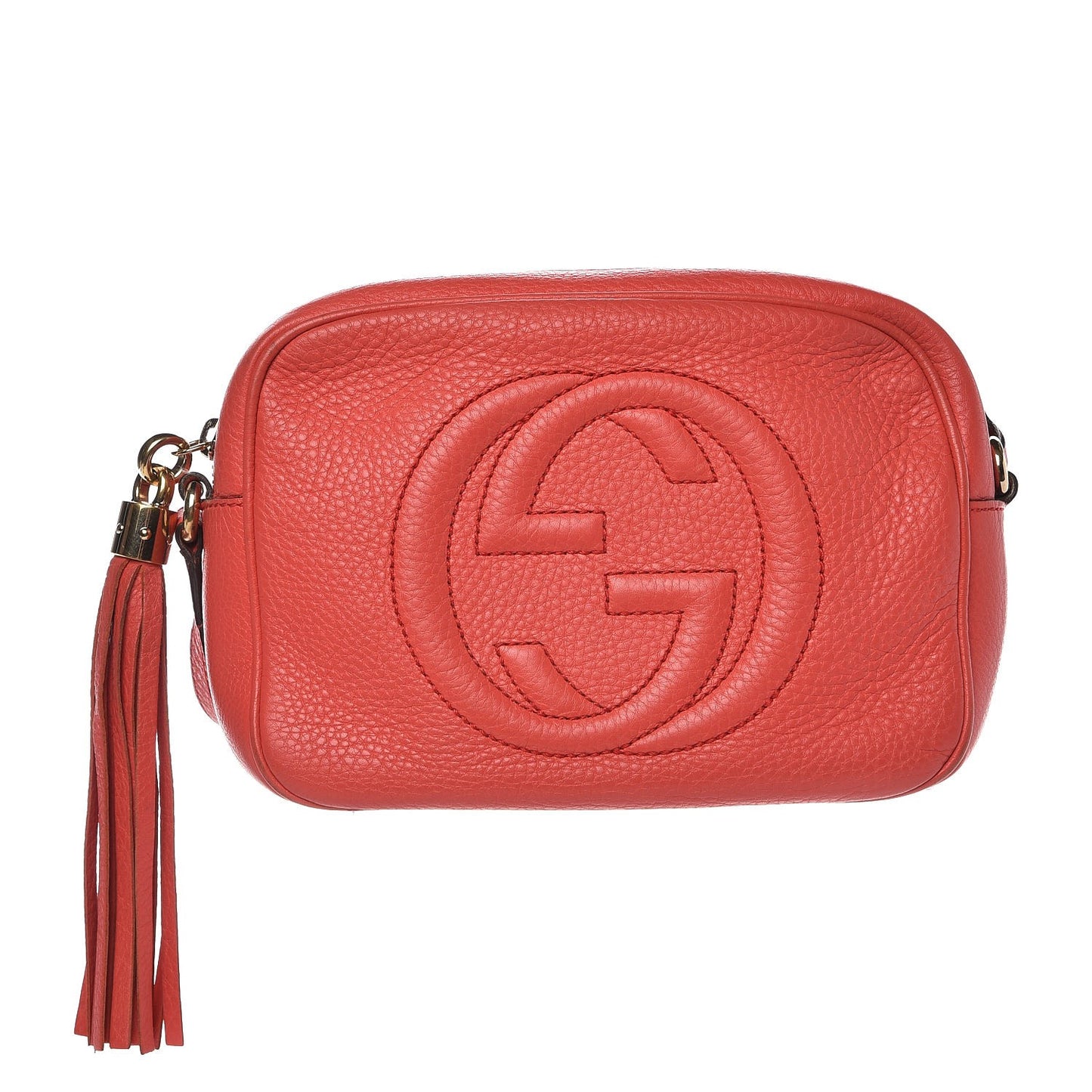 Pebbled Calfskin Small Soho Disco Bag Begonia Pink