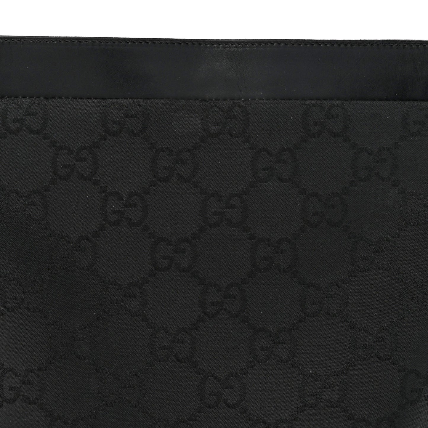 Nylon Monogram Tote Bag Black