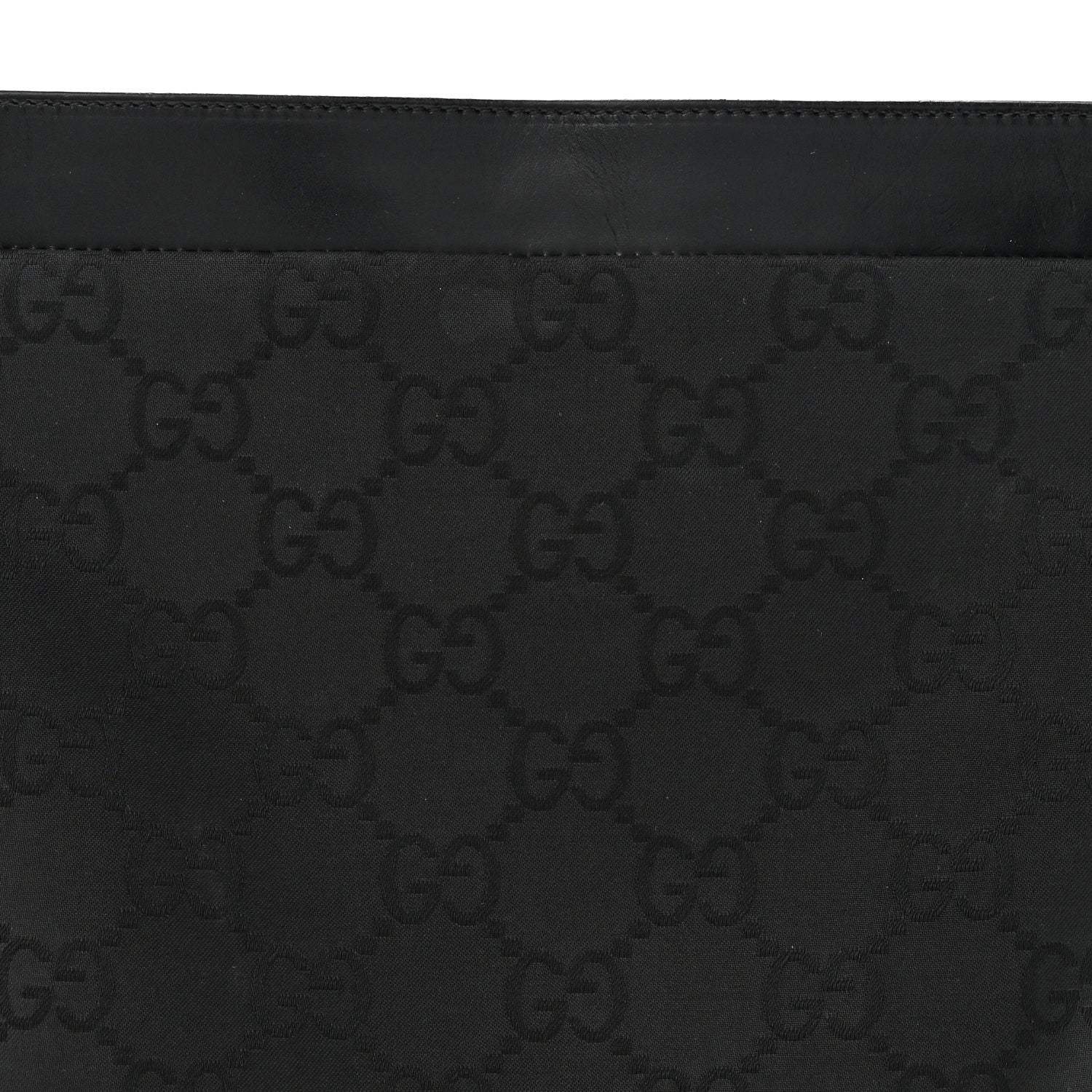 Gucci Nylon Monogram Tote Bag Black 8 of 12