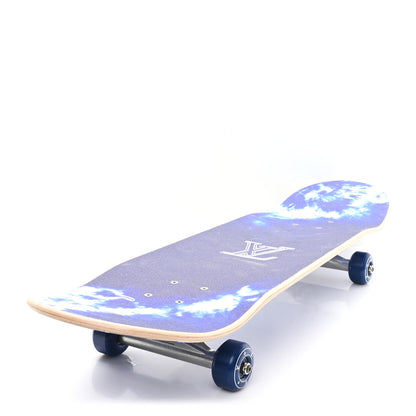 Louis Vuitton Monogram Bandana Maple Wood Skateboard Blue 4 of 8