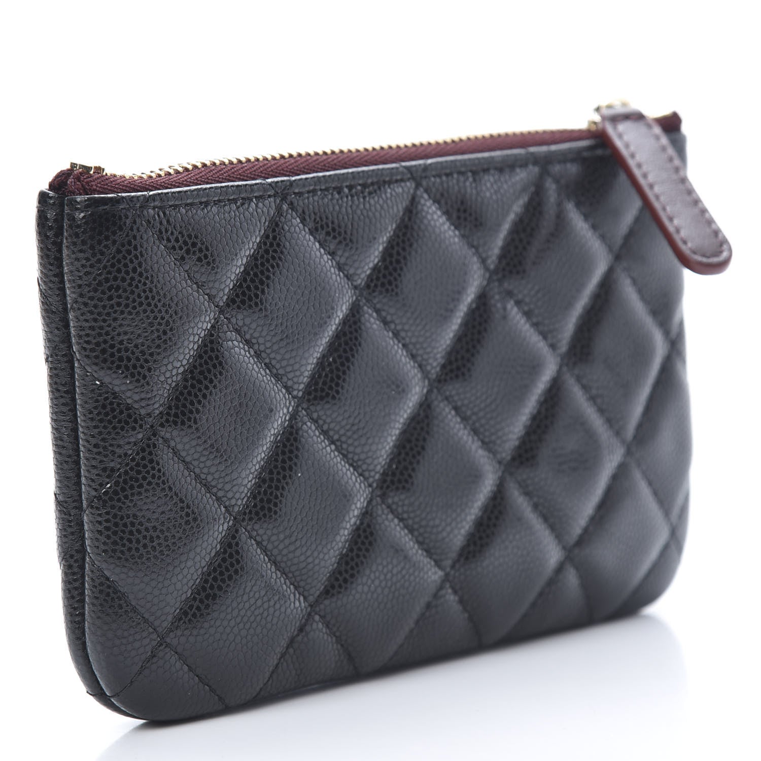 Chanel Caviar Quilted Small Cosmetic Case Black 3 of 8