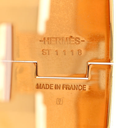 Hermes Enamel Wide Clic Clac H Bracelet GM Black 4 of 5