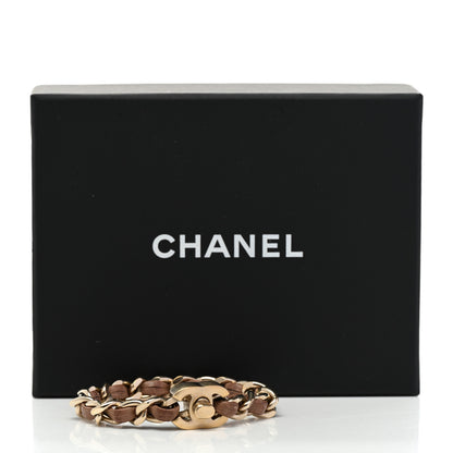 Chanel Lambskin CC Turnlock Chain Bracelet Beige 5 of 5