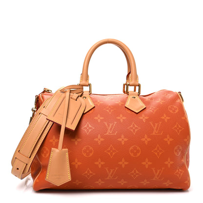 Louis Vuitton Calfskin Monogram Speedy P9 Bandouliere 30 Ocre 1 of 10