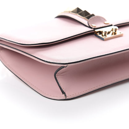 Valentino Garavani Vitello Medium Glam Lock Rockstud Flap Poudre 8 of 9