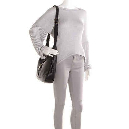 Gucci Leather Medium Jackie Shoulder Bag Black 2 of 9