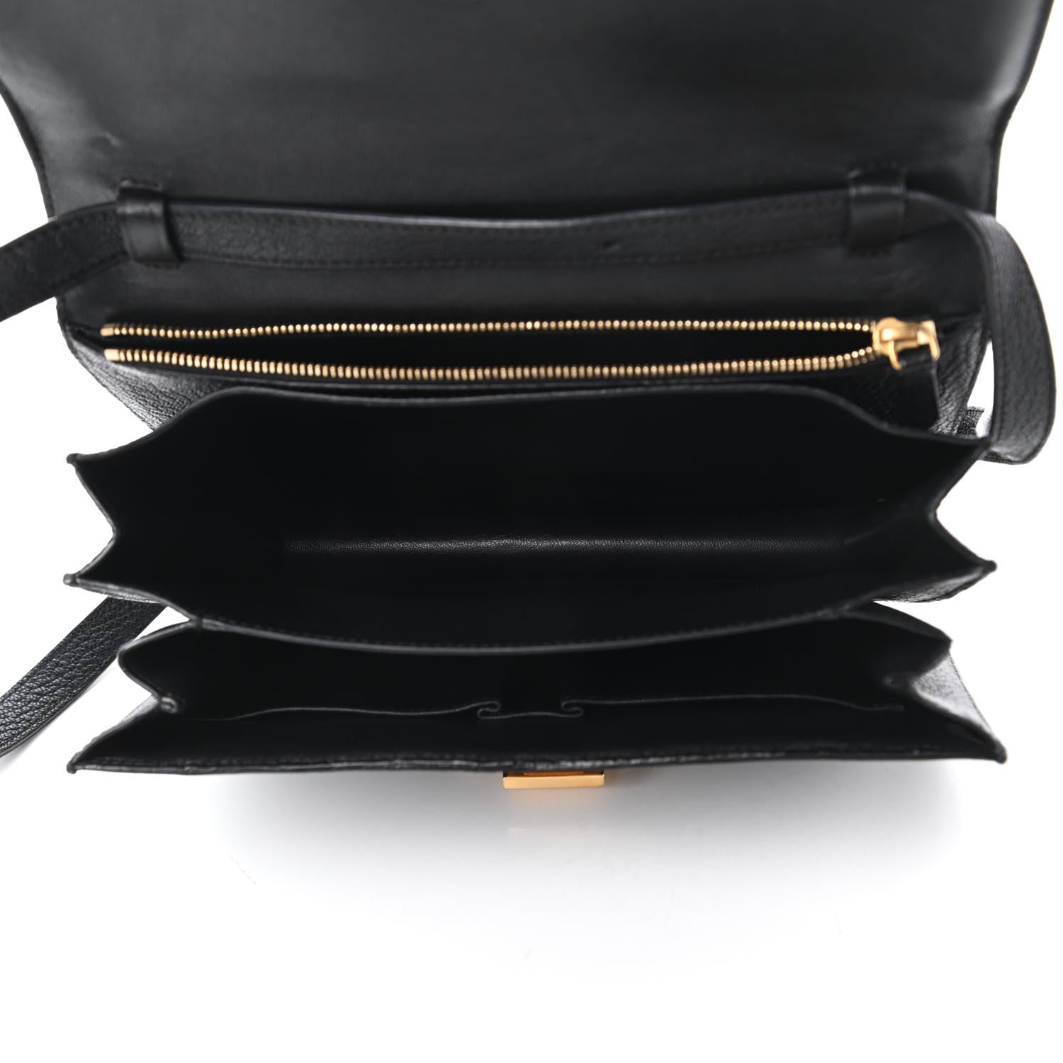 Celine Goatskin Medium Classic Box Flap Bag Black 5 of 11