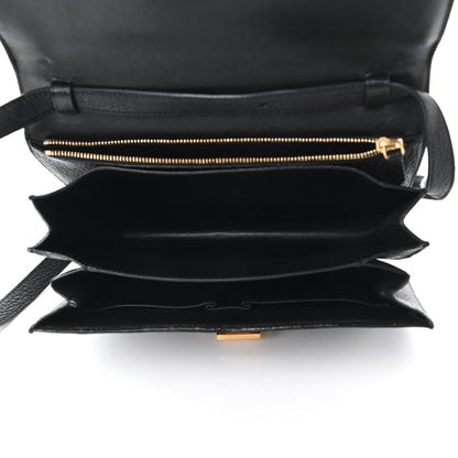 Celine Goatskin Medium Classic Box Flap Bag Black 5 of 11