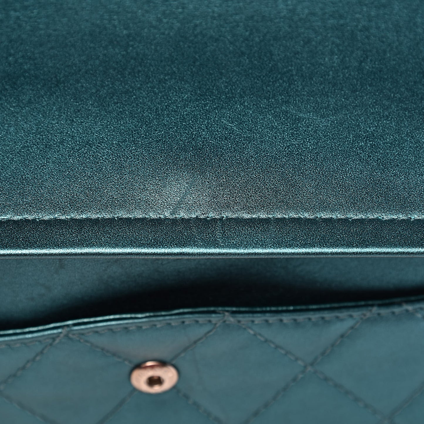 Metallic Calfskin Quilted 2.55 Reissue 227 Flap Turquoise