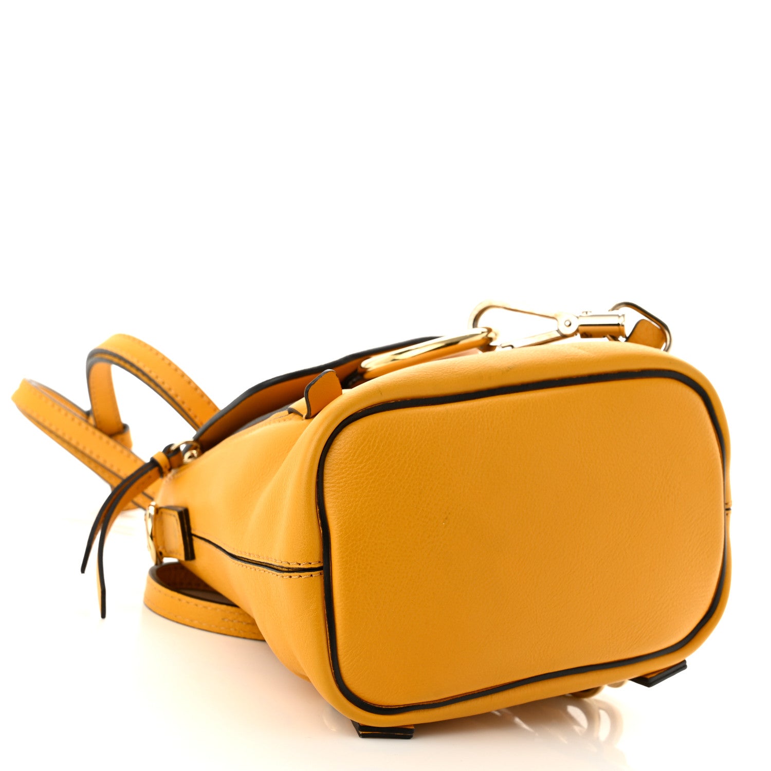 Chloe Suede Calfskin Mini Faye Backpack Dusty Yellow 4 of 10