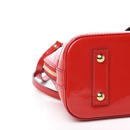 Louis Vuitton Vernis Alma BB Cherry 7 of 9