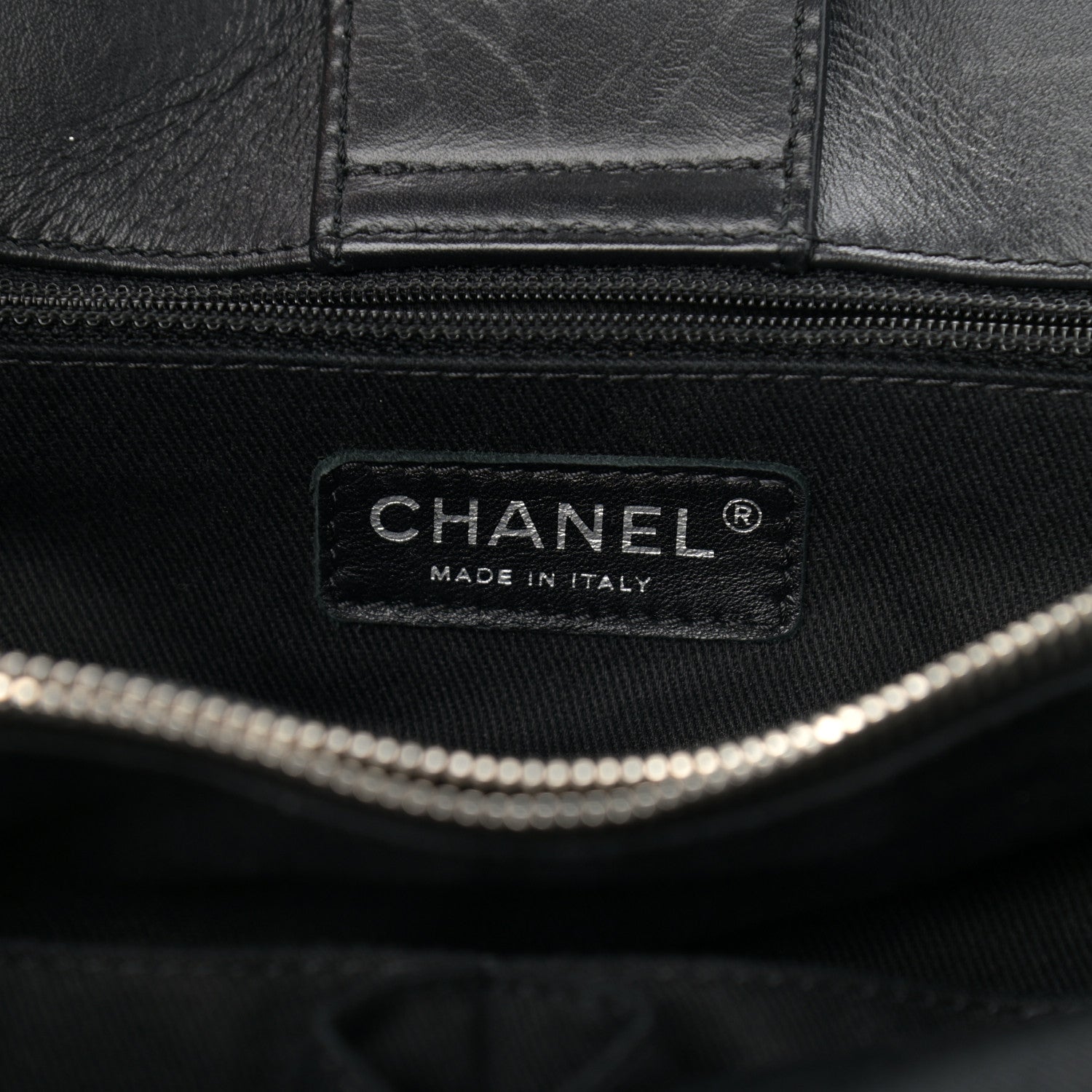 Chanel Calfskin Perforated Up In The Air Tote Black 6 of 13