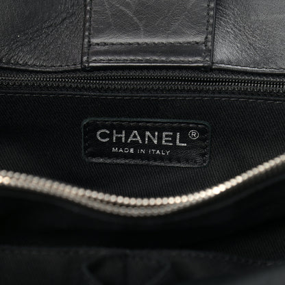 Chanel Calfskin Perforated Up In The Air Tote Black 6 of 13